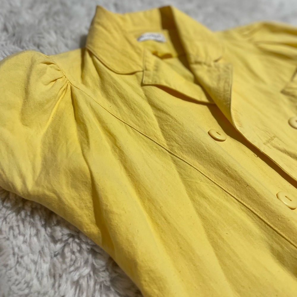 Yellow dressy blouse